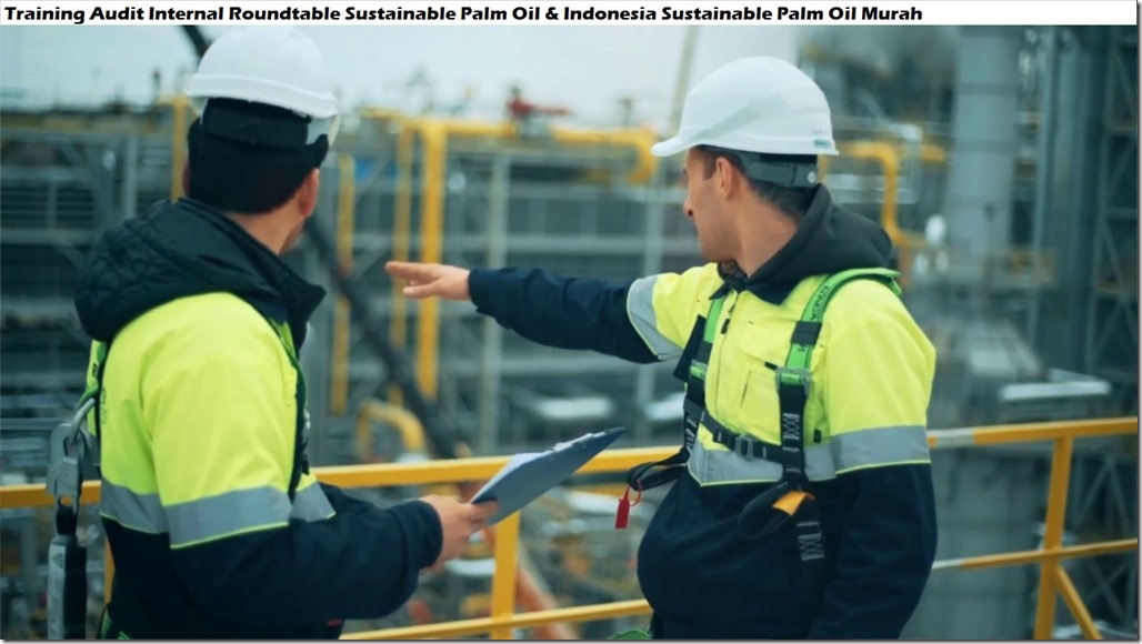 training audit internal rountable sustainable palm oil & indonesia sustainable palm oil murah