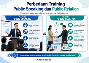 pelatihan PERBANDINGAN PUBLIC SPEAKING DAN PUBLIC RELATION online