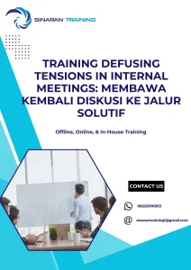 pelatihan DEFUSING TENSIONS IN INTERNAL MEETINGS: MEMBAWA KEMBALI DISKUSI KE JALUR SOLUTIF di jakarta
