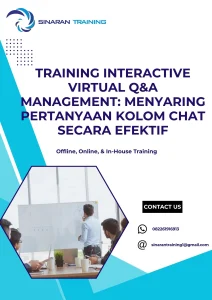pelatihan INTERACTIVE VIRTUAL Q&A MANAGEMENT: MENYARING PERTANYAAN KOLOM CHAT SECARA EFEKTIF di jakarta