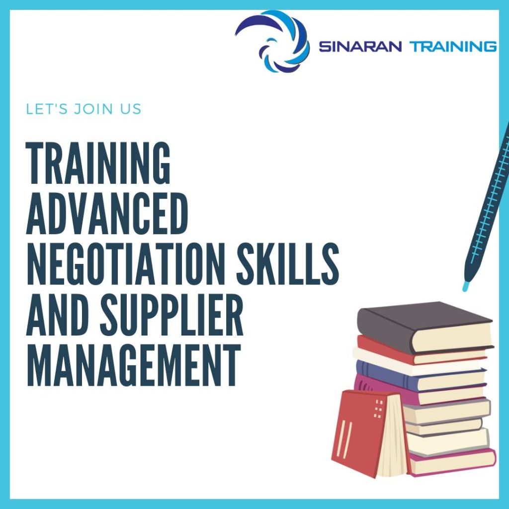 TRAINING ADVANCED NEGOTIATION SKILLS AND SUPPLIER MANAGEMENT
