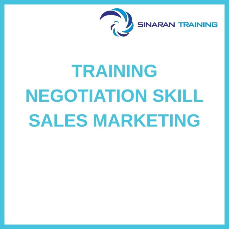 pelatihan NEGOTIATION SKILL SALES MARKETING di jakarta
