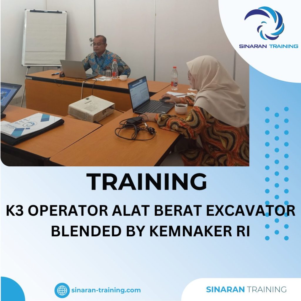 TRAINING K3 OPERATOR ALAT BERAT EXCAVATOR BLENDED BY KEMNAKER RI