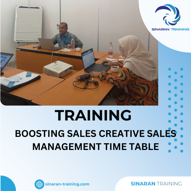 TRAINING BOOSTING SALES CREATIVE SALES MANAGEMENT TIME TABLE