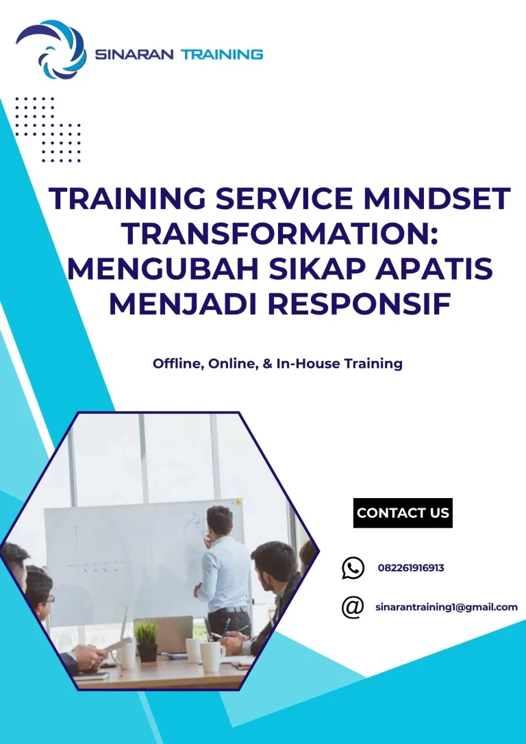 pelatihan SERVICE MINDSET TRANSFORMATION: MENGUBAH SIKAP APATIS MENJADI RESPONSIF di jakarta