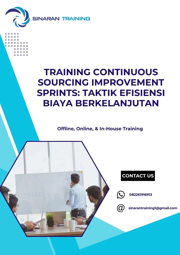 pelatihan CONTINUOUS SOURCING IMPROVEMENT SPRINTS TAKTIK EFISIENSI BIAYA BERKELANJUTAN di jakarta
