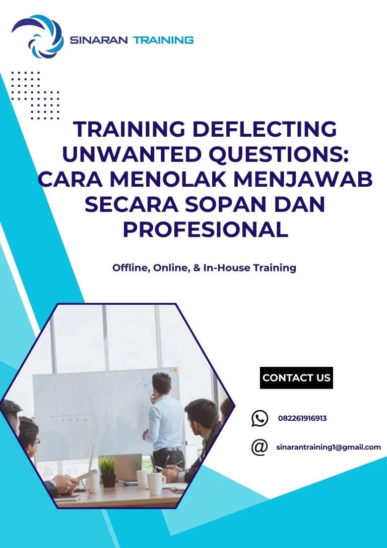 pelatihan DEFLECTING UNWANTED QUESTIONS: CARA MENOLAK MENJAWAB SECARA SOPAN DAN PROFESIONAL di jakarta