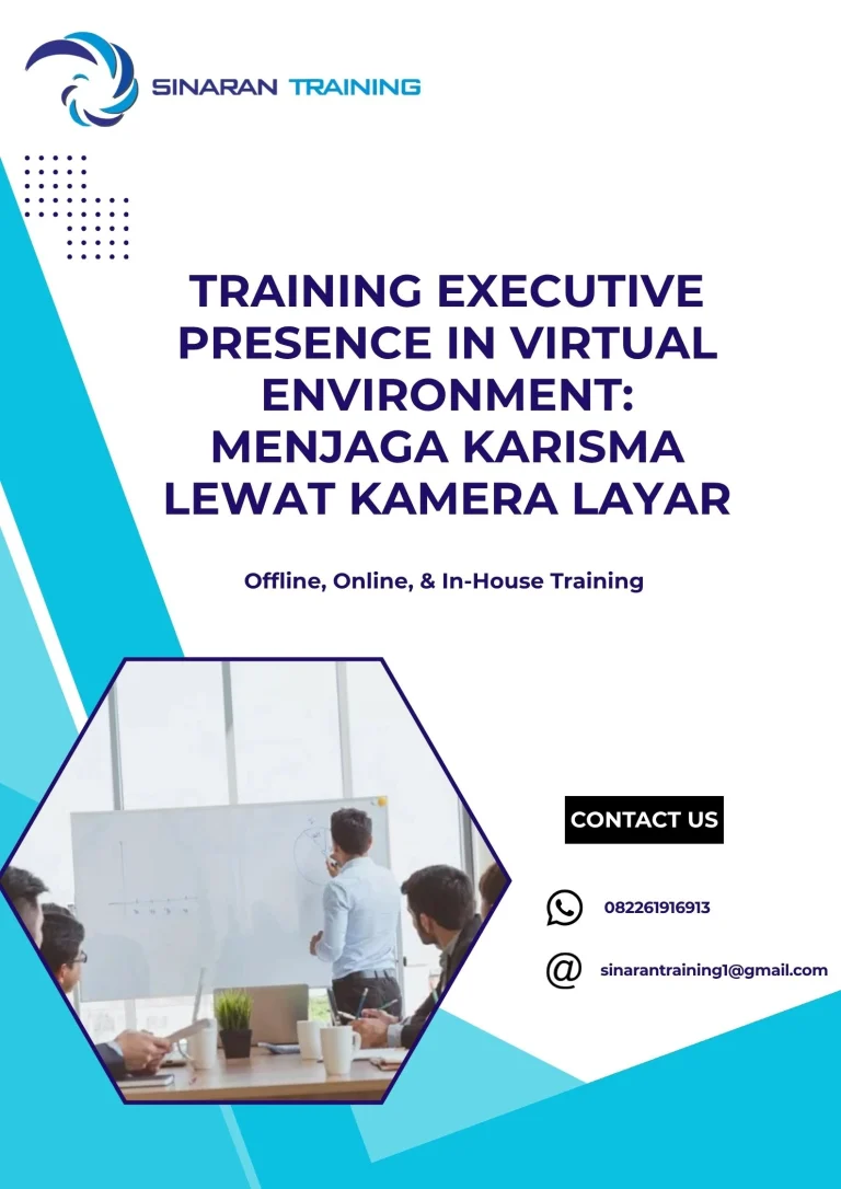 pelatihan EXECUTIVE PRESENCE IN VIRTUAL ENVIRONMENT: MENJAGA KARISMA LEWAT KAMERA LAYAR di jakarta