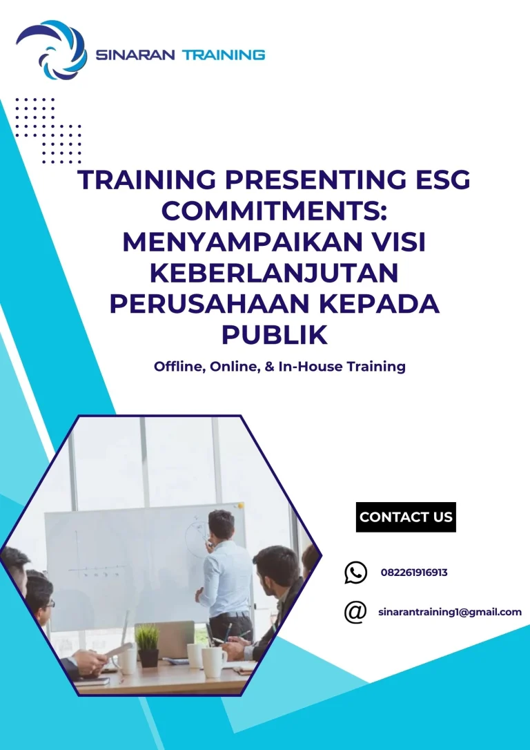 pelatihan PRESENTING ESG COMMITMENTS: MENYAMPAIKAN VISI KEBERLANJUTAN PERUSAHAAN KEPADA PUBLIK di jakarta