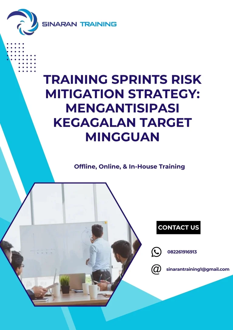 pelatihan SPRINTS RISK MITIGATION STRATEGY MENGANTISIPASI KEGAGALAN TARGET MINGGUAN di jakarta
