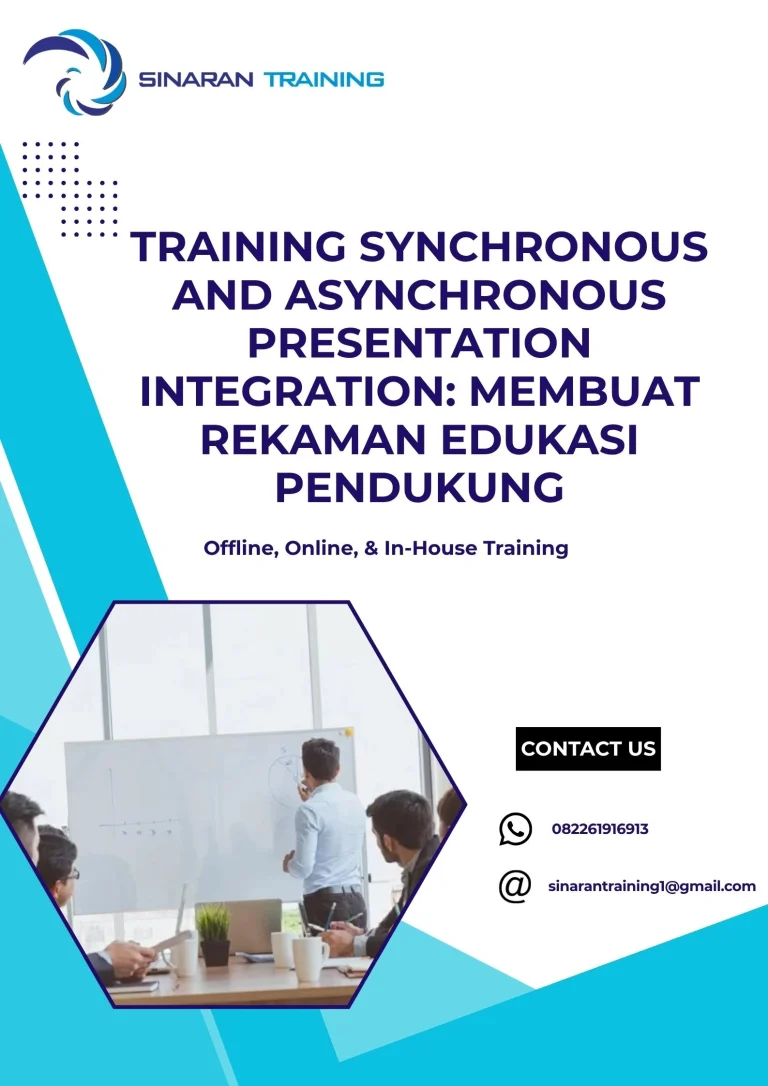 pelatihan SYNCHRONOUS AND ASYNCHRONOUS PRESENTATION INTEGRATION: MEMBUAT REKAMAN EDUKASI PENDUKUNG di jakarta